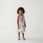 Pink Peony Ruffled Olivia Dress | Statement Floral Print