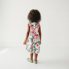 Pink Peony Ruffled Olivia Dress | Statement Floral Print