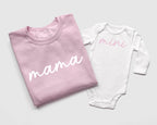 Custom Light Pink and White Mommy and Me Outfits