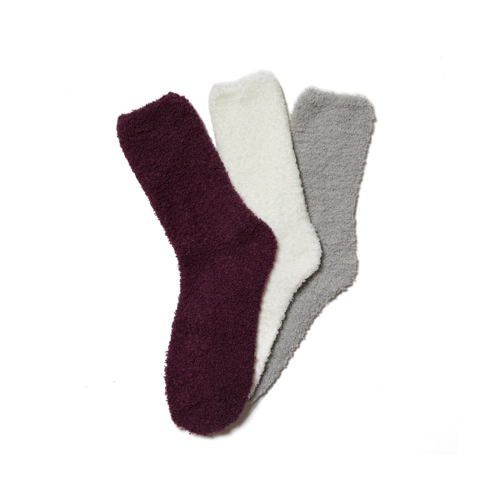 3 Pack Plush Cozy Socks
