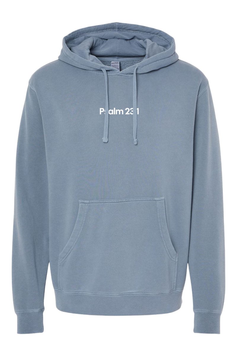 Psalm 23:1 Unisex Pigment-Dyed Hoodie Sweatshirt