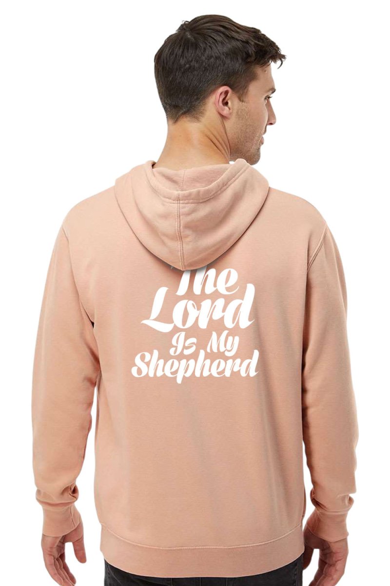 Psalm 23:1 Unisex Pigment-Dyed Hoodie Sweatshirt