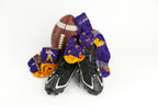 Purple and Gold - Fleur de lis