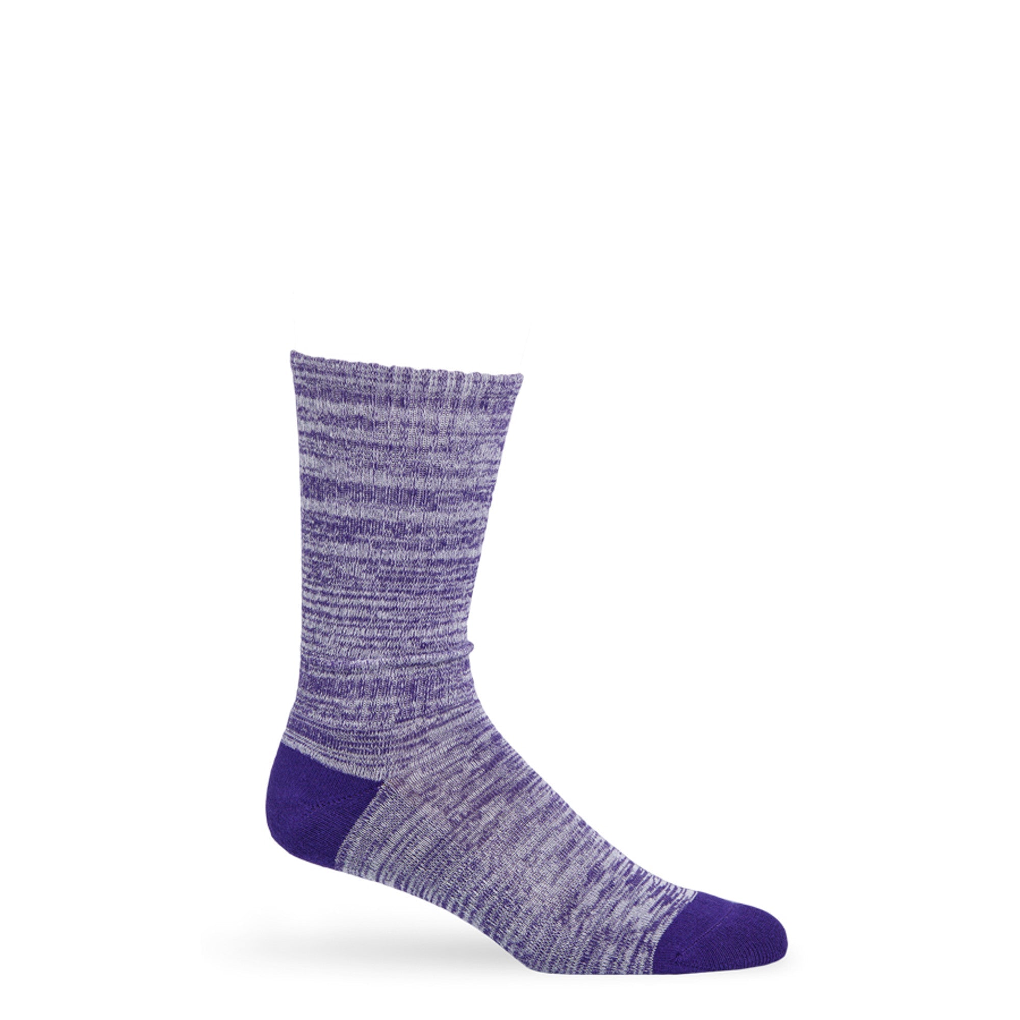 Purple / White Marl Casual Socks