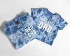 Tie Dye Rad Dad and Rad Like Dad Matching Tees and Baby Bodysuits