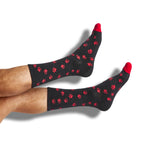 Red / Black Mixed Socks 8 Pack