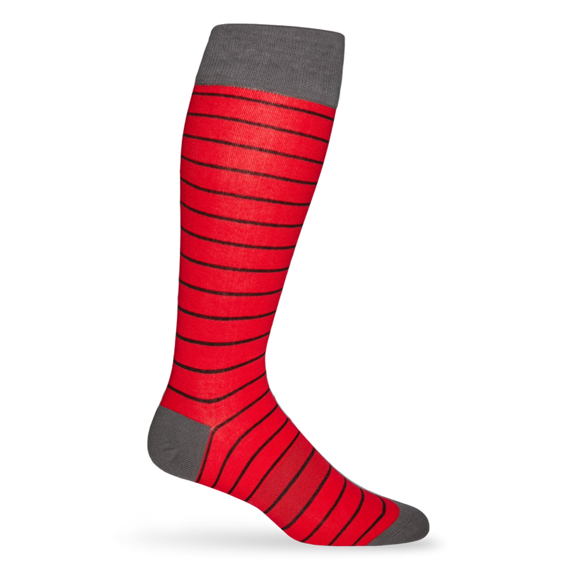 Red and Black - Wide Stripe