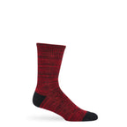 Red / Black Marl Casual Socks