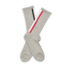 Red / Black Vertical Stripe Casual Socks