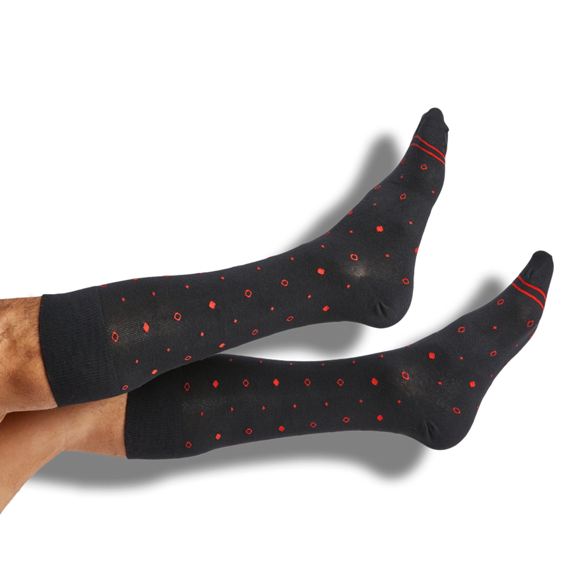 Red / Black Mixed Socks 8 Pack