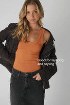 Reversible Ribbed Tank Top by Niki Biki