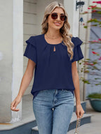 Women's Blouse Blouse - Ruffle Sleeve - Casual & Comfy Top