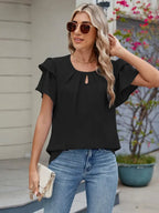 Women's Blouse Blouse - Ruffle Sleeve - Casual & Comfy Top