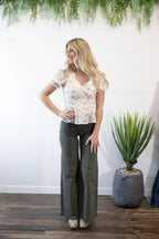 Salina Lace Trim Top