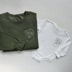 Retro Santa Embroidered Christmas Sweatshirts