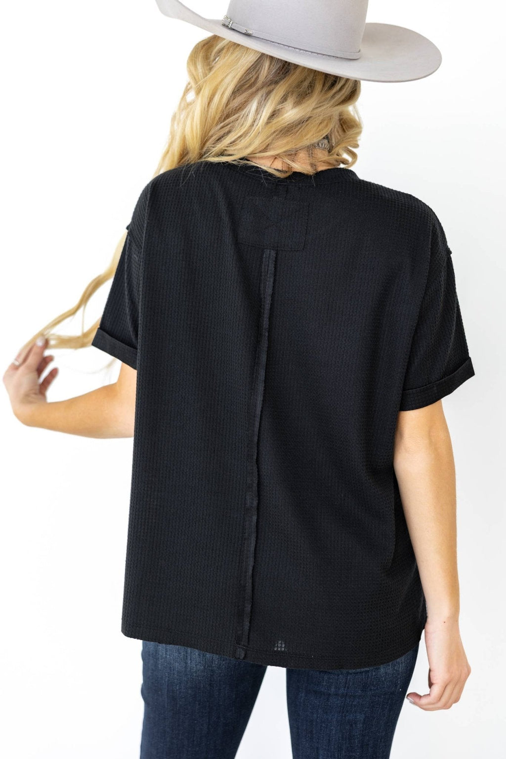 Santa Anna Short Sleeved Textured Top - 5 colors available