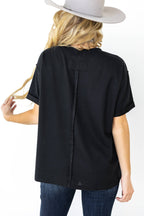 Santa Anna Short Sleeved Textured Top - 5 colors available