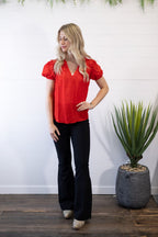 Scarlette Eyelet Puff Sleeve Top