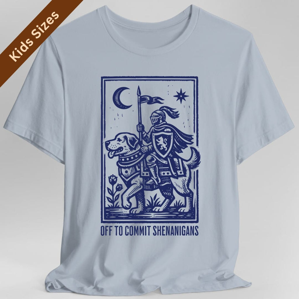 Off To Commit Shenanigans Dog Kids T-Shirt