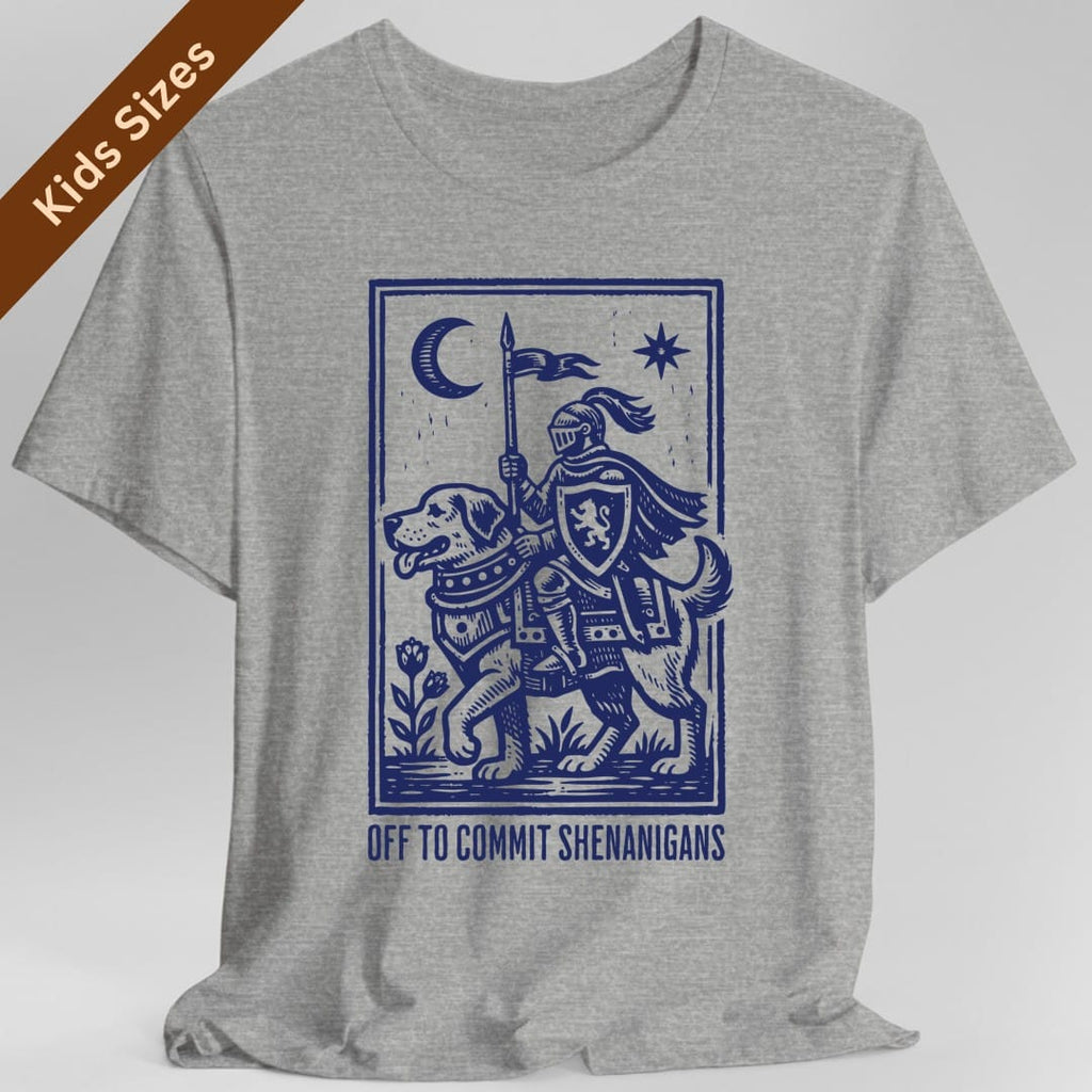 Off To Commit Shenanigans Dog Kids T-Shirt