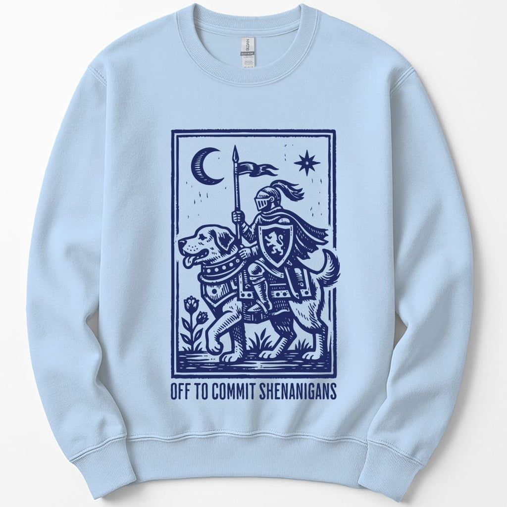 Off To Commit Shenanigans Dog Sweatshirt