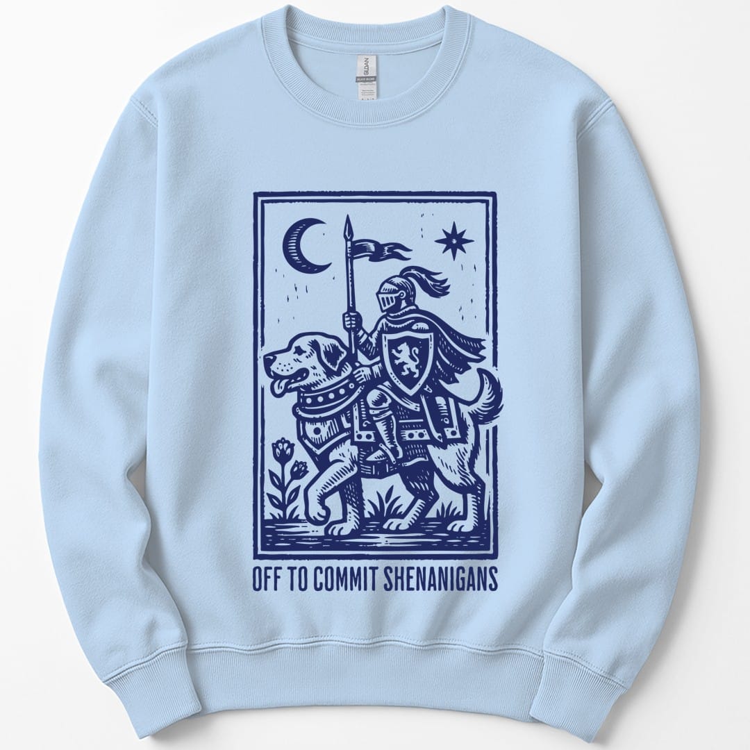Off To Commit Shenanigans Dog Sweatshirt