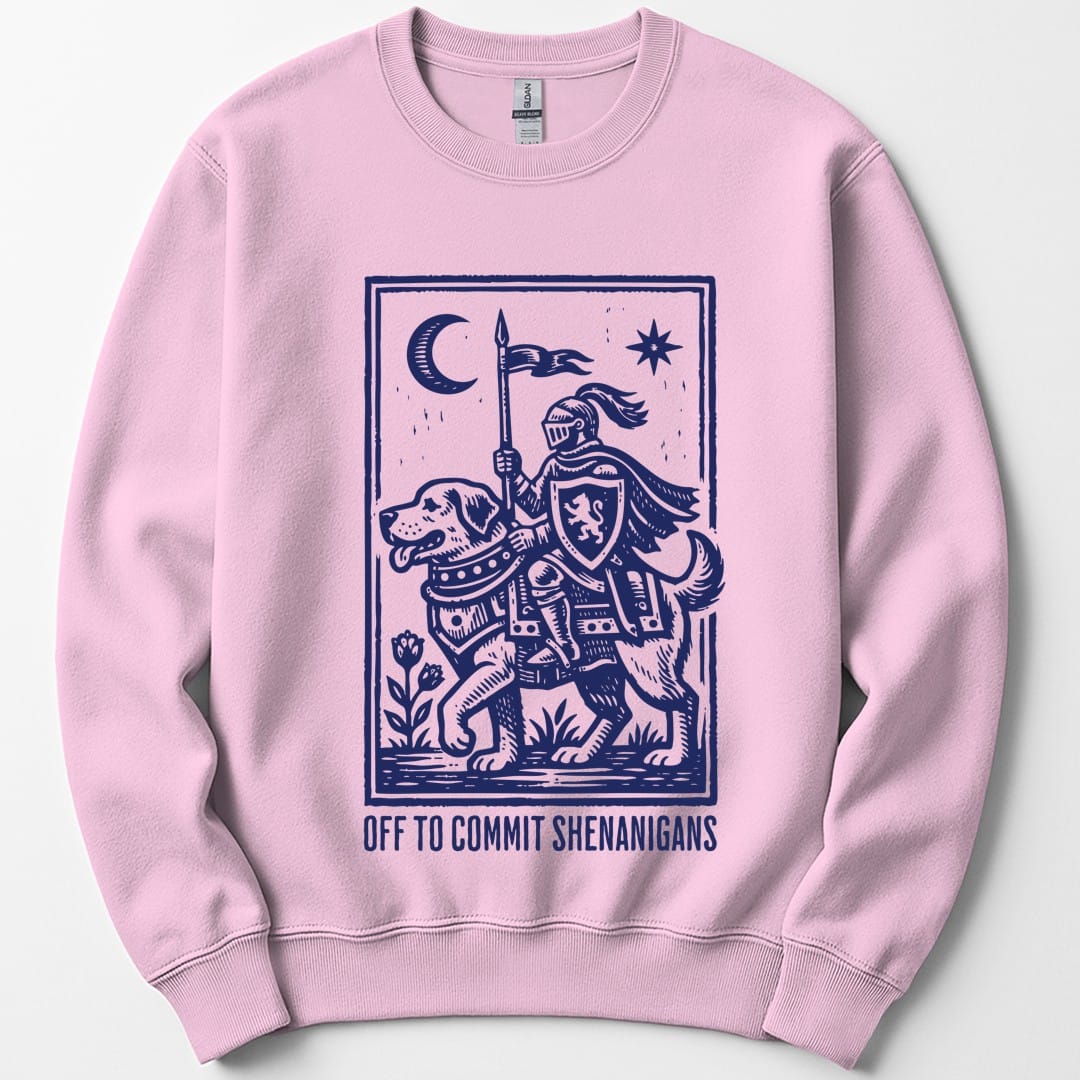Off To Commit Shenanigans Dog Sweatshirt