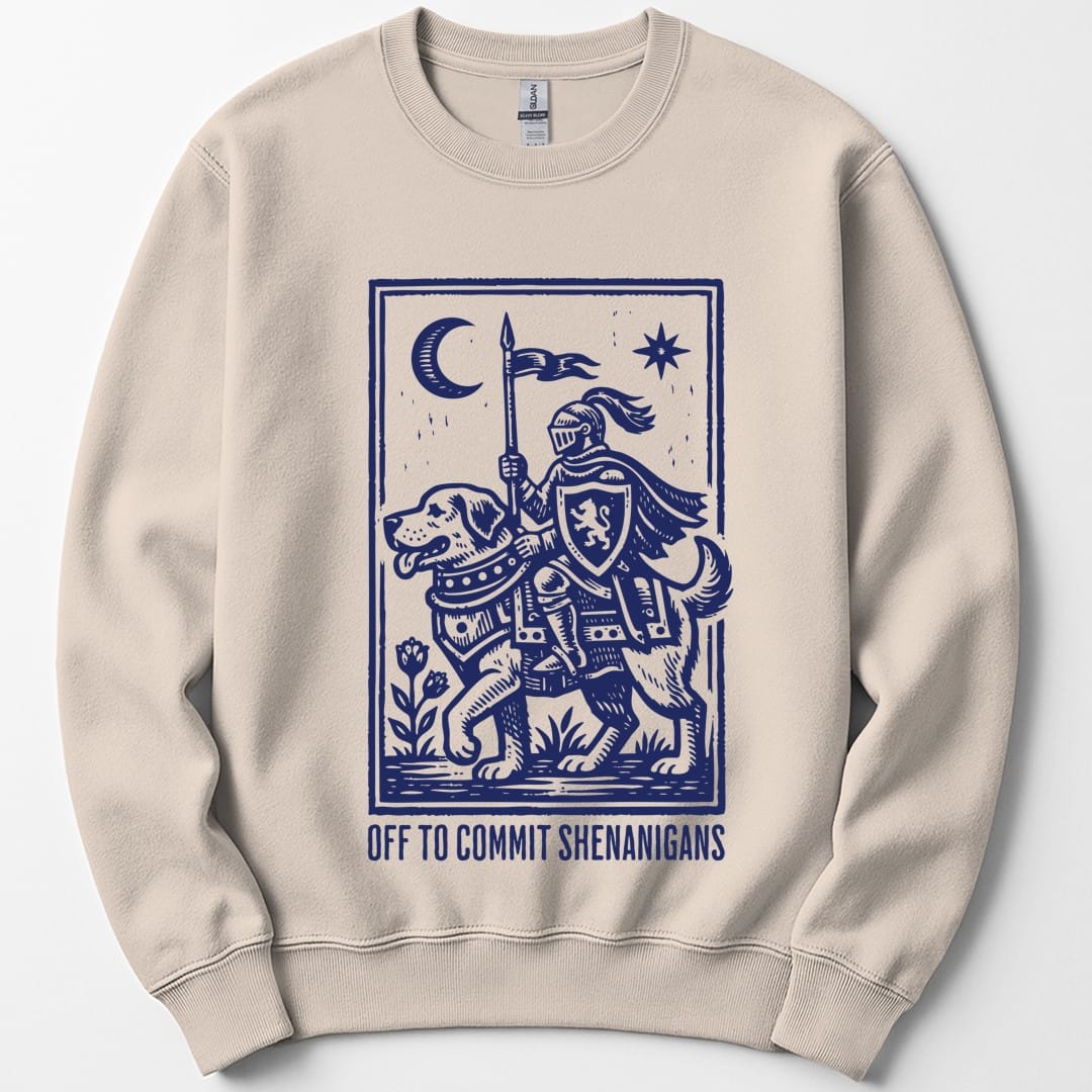 Off To Commit Shenanigans Dog Sweatshirt