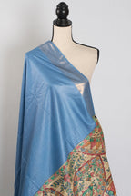 Shobha: Contemporary Blue StapleTussar Silk Saree | Hand-Painted Madhubani Pallu