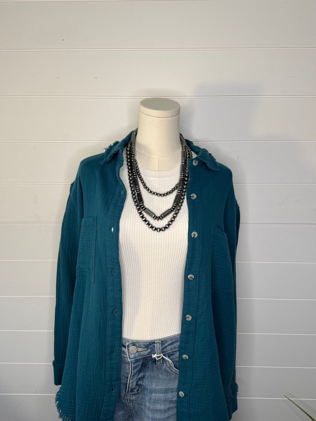 Soft Washed Crinkled Button-Down Shirts - small remaining