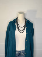 Soft Washed Crinkled Button-Down Shirts - small remaining