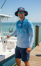 Men's Marlin Hex L/S UV Fishing Shirt