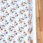 Amalfi Coast Spritz White Crib Sheet