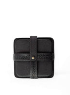Woven Square Coasters  (Set of 4 with Holder)