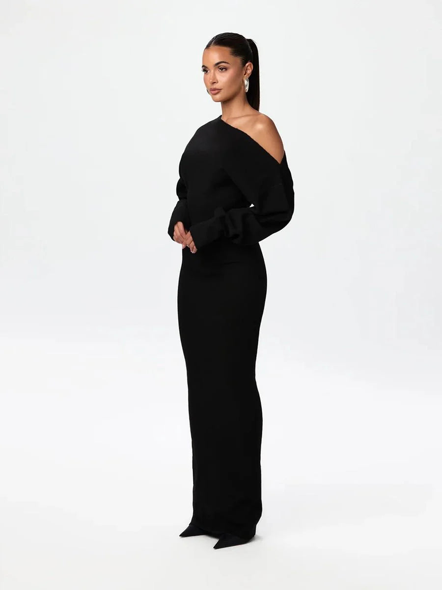 Stella Knitted Dress Evening: Knitted Elegance