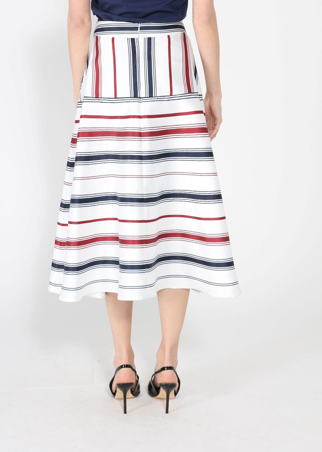 Gracia Fashion Women's Stripe Pattern A-Line Skirt