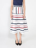 Gracia Fashion Women's Stripe Pattern A-Line Skirt