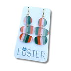 Fun Stripe Statement Earrings