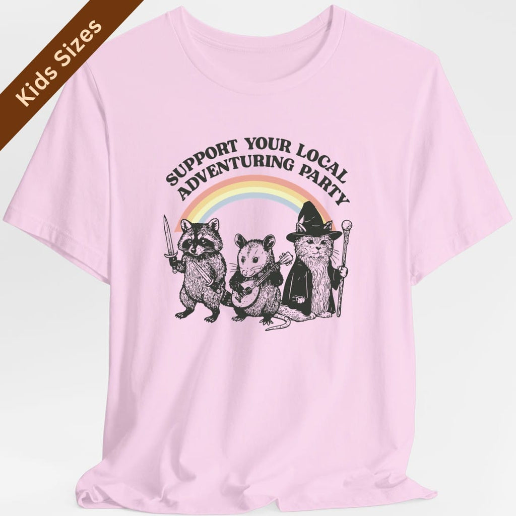 Support Your Local Adventuring Party Kids T-Shirt