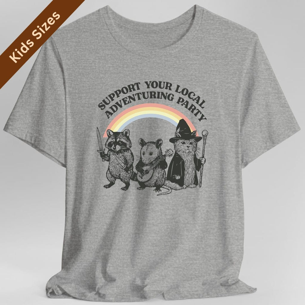 Support Your Local Adventuring Party Kids T-Shirt