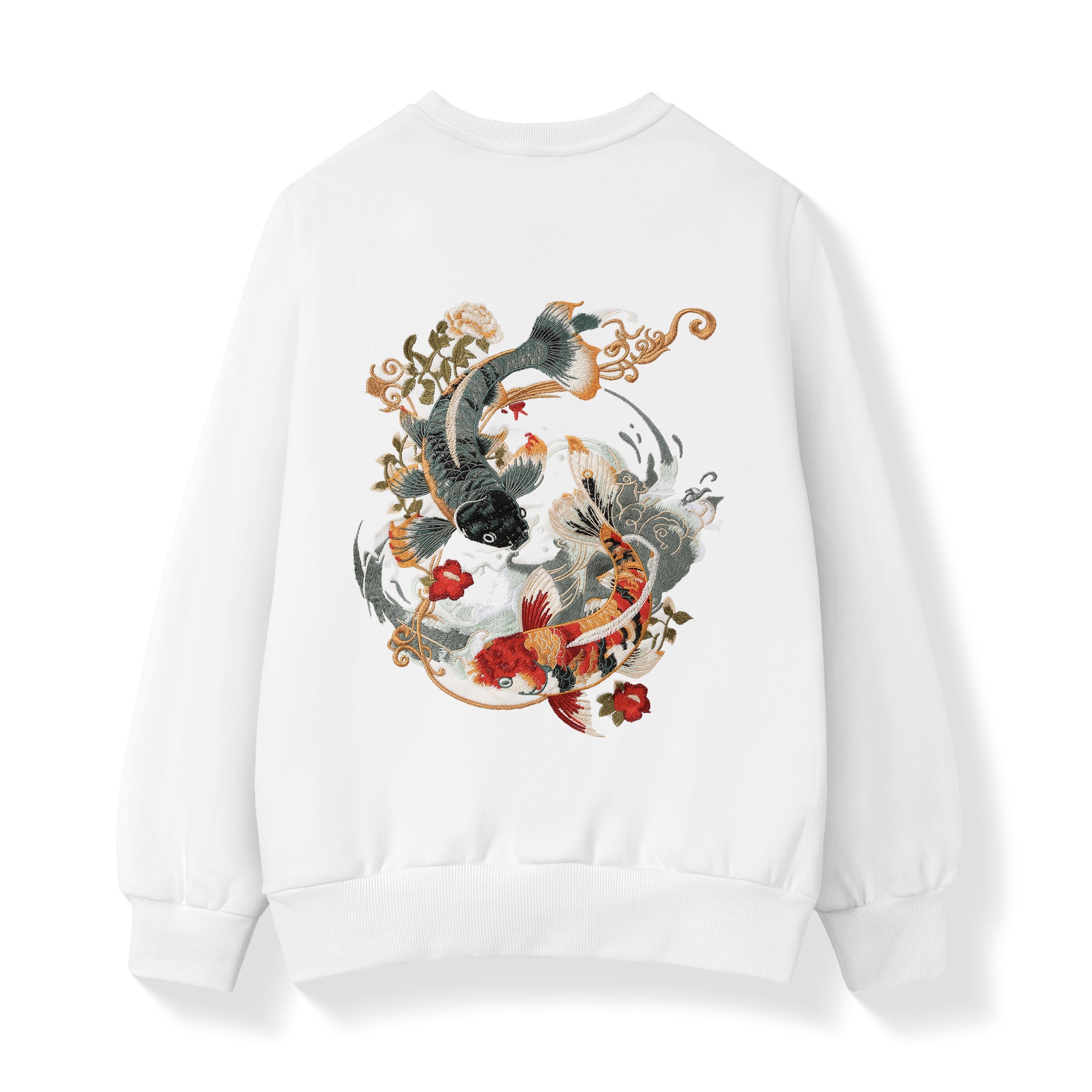SW9008 Yin Yang Koi Embroidery Sweater