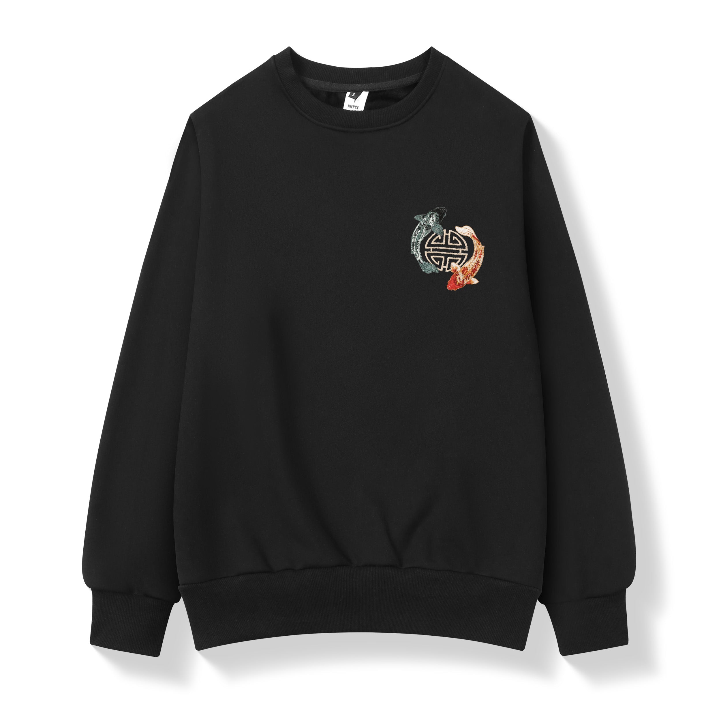 SW9008 Yin Yang Koi Embroidery Sweater