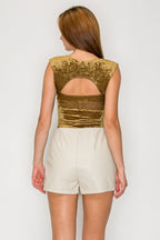 Sweetheart Plush Velvet Sculpt Bodysuit