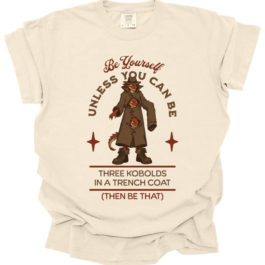 Three Kobolds in a Trench Coat T-Shirt - Comfort Colors