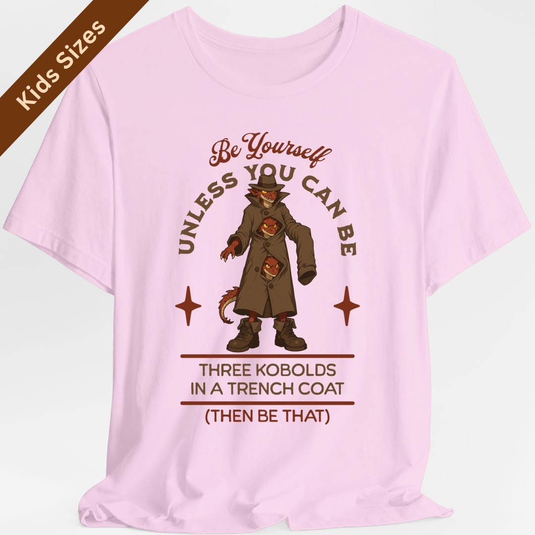 Three Kobolds in a Trench Coat Kids T-Shirt