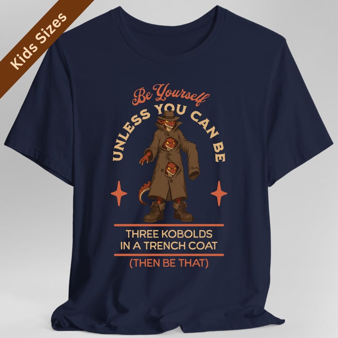 Three Kobolds in a Trench Coat Kids T-Shirt