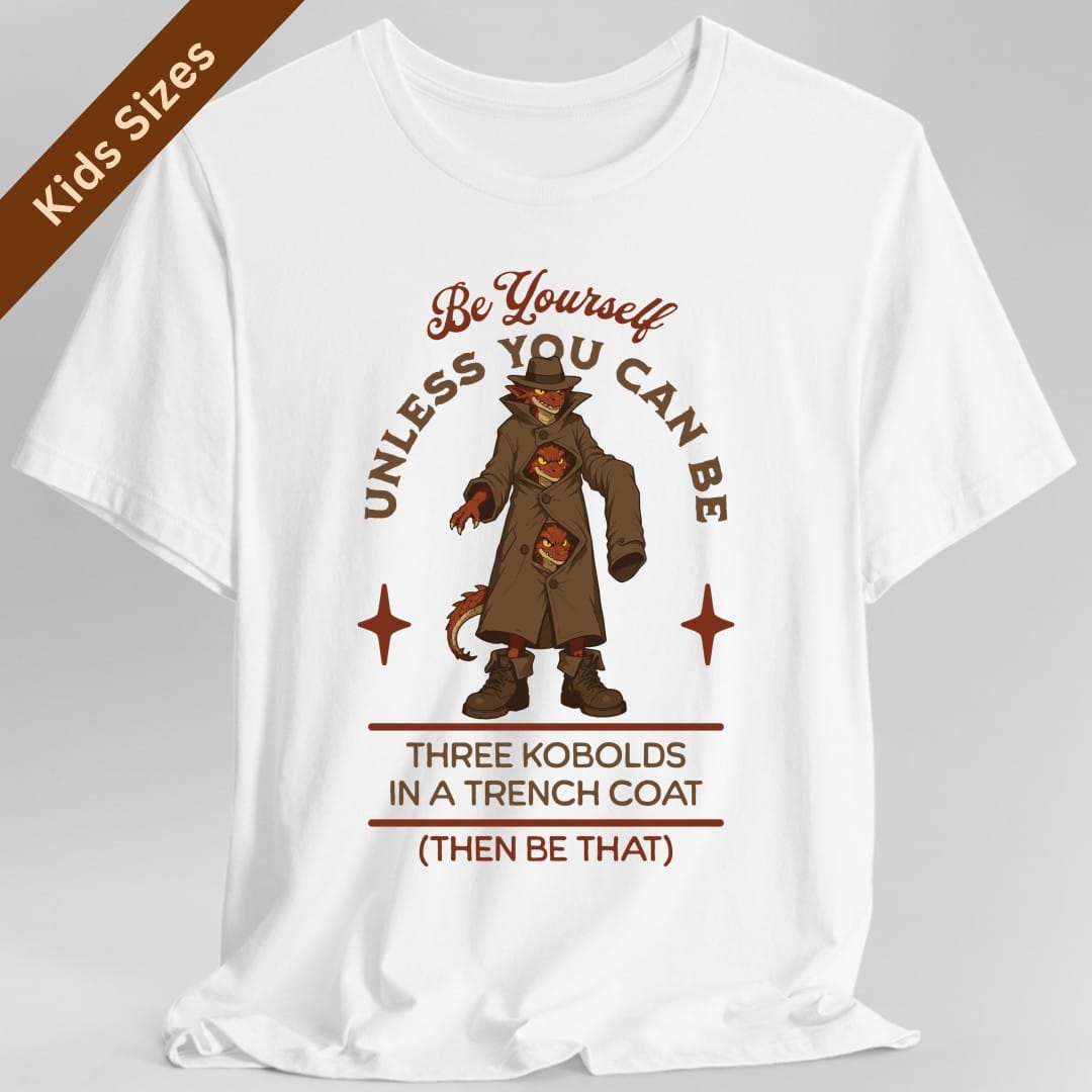 Three Kobolds in a Trench Coat Kids T-Shirt