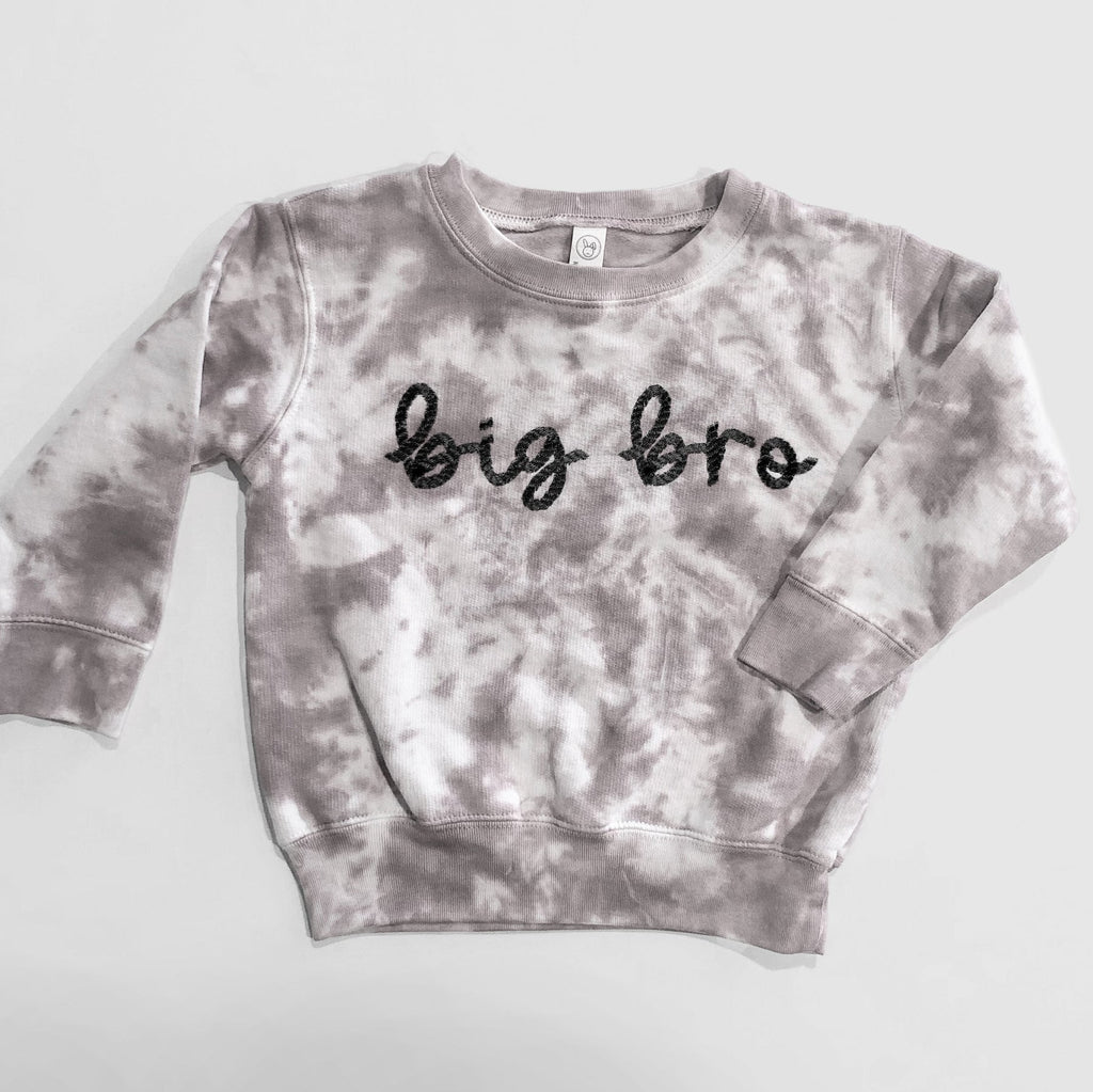 Custom Embroidered Tie-Dye Matching Sibling Outfits