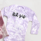 Custom Embroidered Tie-Dye Matching Sibling Outfits