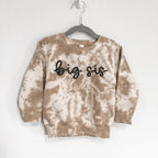 Custom Embroidered Tie-Dye Matching Sibling Outfits